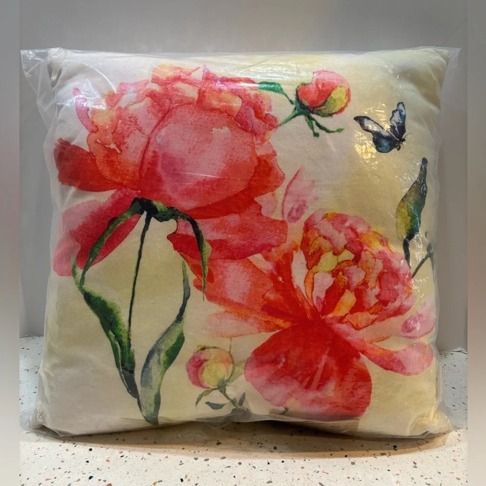 Floral Butterfly Cushion – At‎ Home in the Country